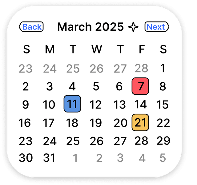 Calendar View